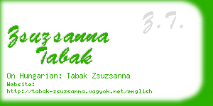 zsuzsanna tabak business card